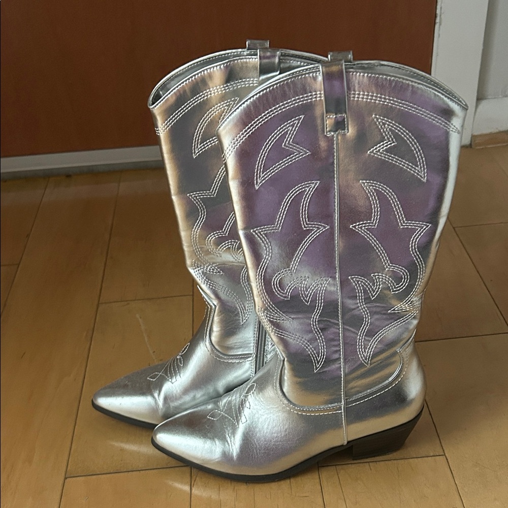 Missoni for Target Silver Heeled Boots